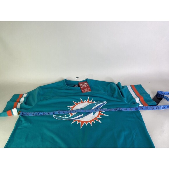 Miami Dolphins NFL Ultra Game Mens Size L Mesh Short Sleeve Logo T-Shirt - Picture 5 of 6